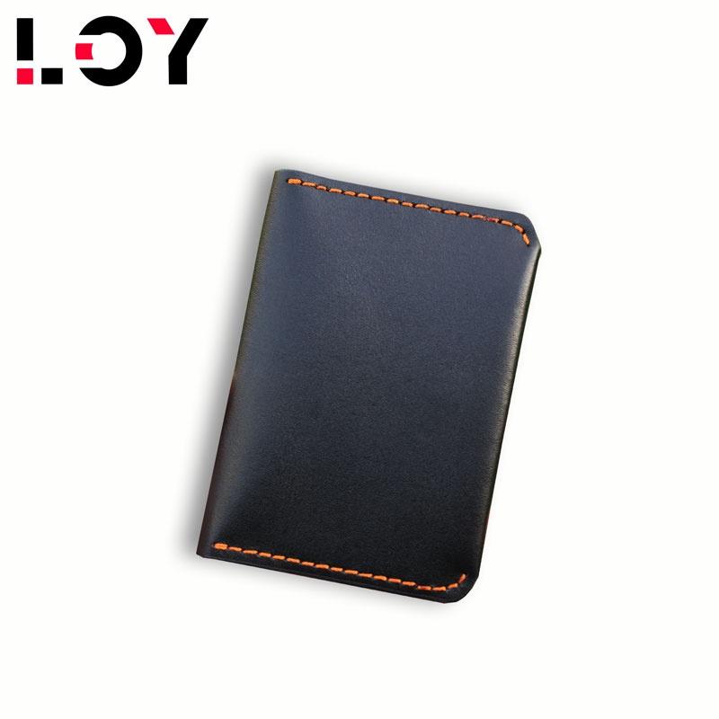 Ví Da Bò Gập Form Chuẩn Cao Cấp, Nhỏ Gọn, Sang Trọng, Chống Thấm Nước Unisex - Thương hiệu LOY Leather