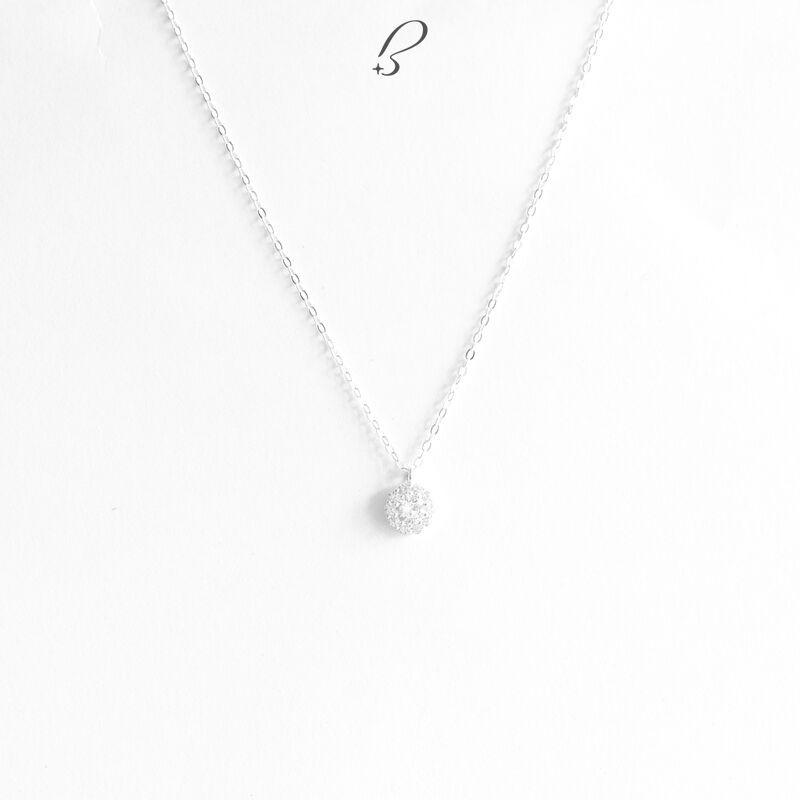 Vòng cổ Bling It hoa mặt trời đính đá bạc BIVC244