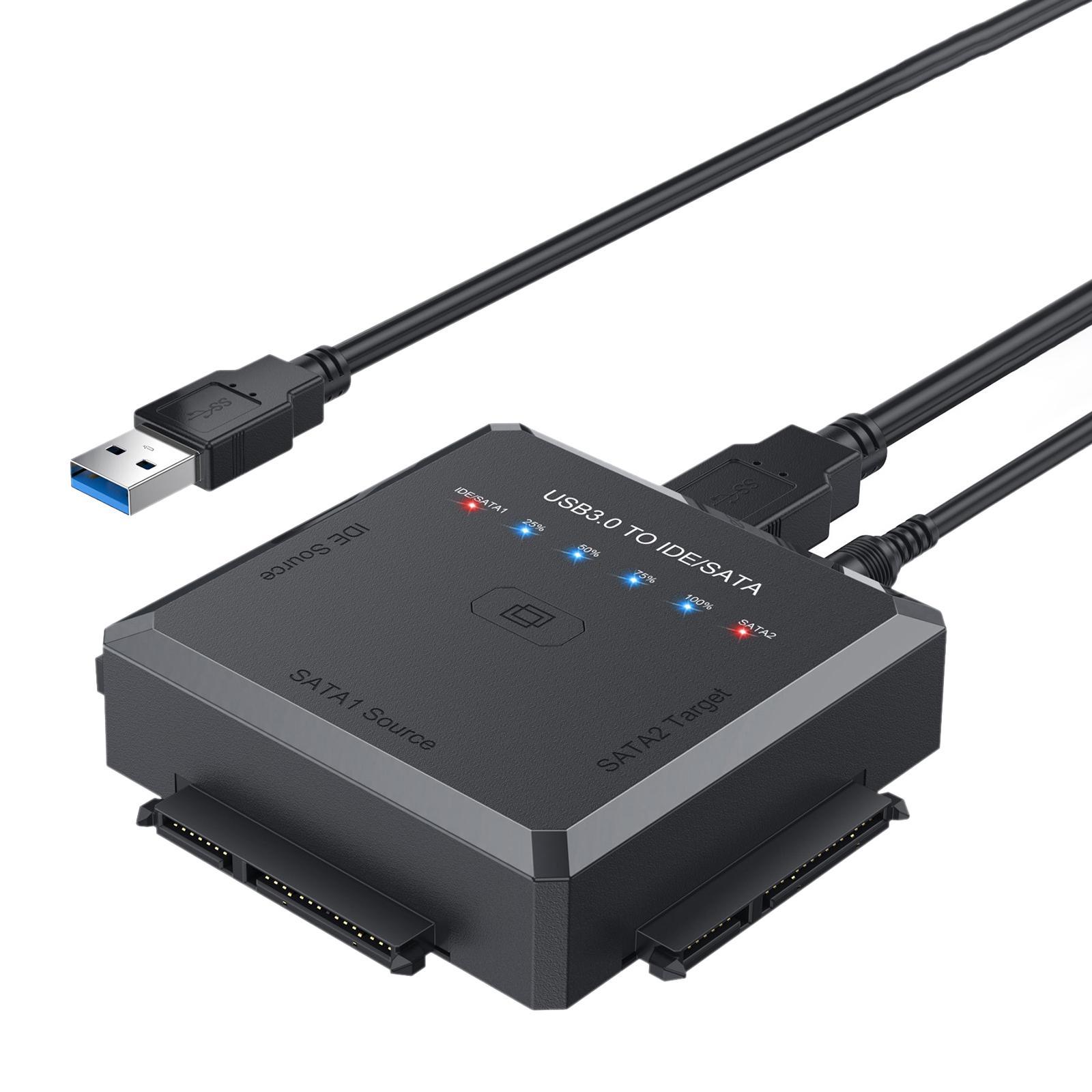 5Gbps USB3.0 to IDE/ Converter EU Adapter for 2.5 3.5inch HDD/SSD/IDE