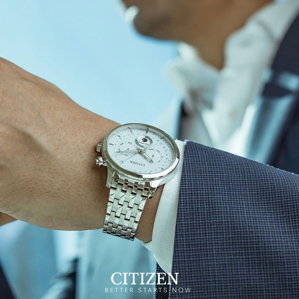 Đồng Hồ Nam Citizen Dây Thép Không Gỉ AP1050-56A - Mặt Trắng