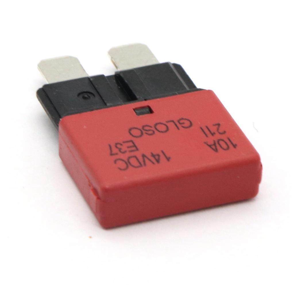 2X 10A Fuse Circuit Breaker Automatic Reset Trip Function Fuse Housing