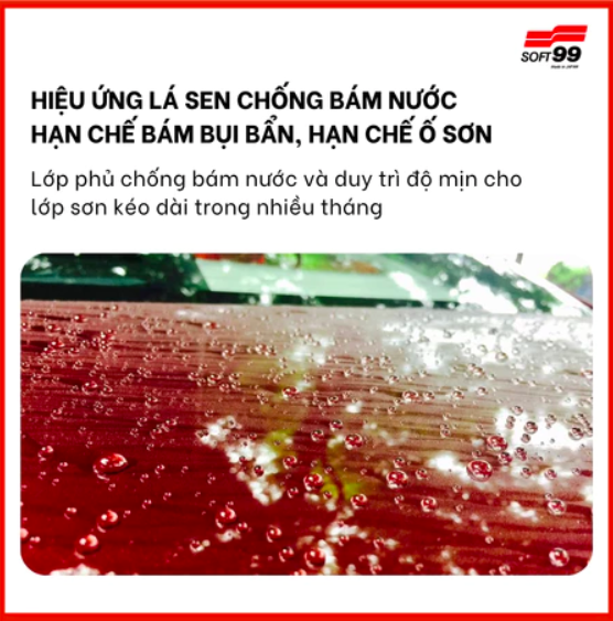 Chai xịt phủ bóng sơn xe ô tô, xe máy Soft99 Luxury Gloss W-207 - 500ml