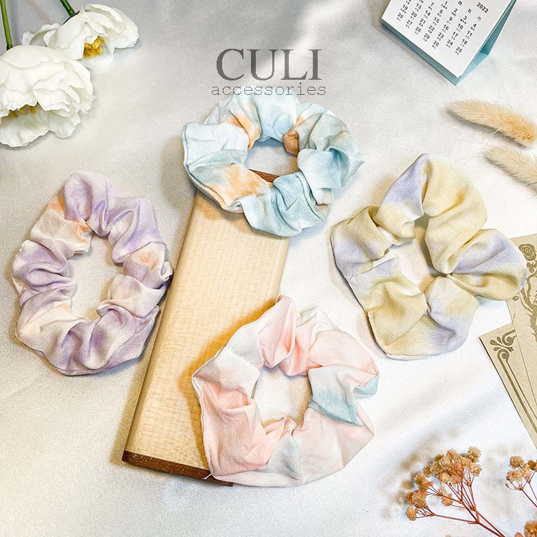 Dây cột tóc vải, Scrunchies màu sắc kẹo ngọt xinh xắn - Culi accessories