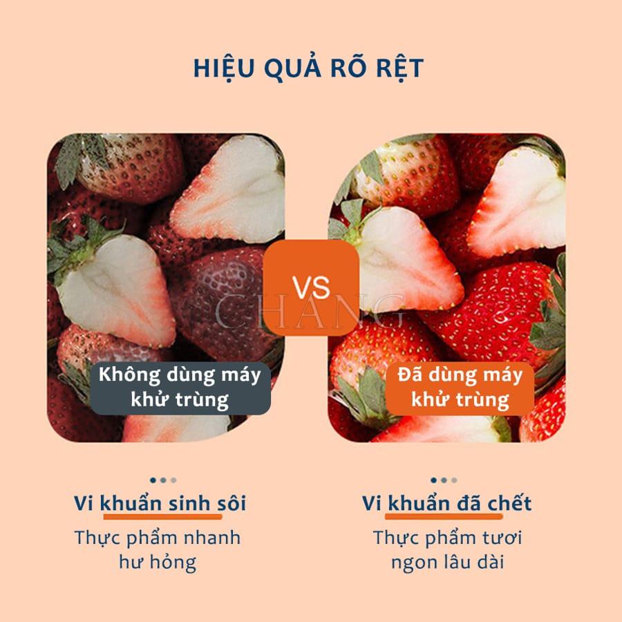 Máy Khử Trùng, Máy Tiệt Trùng Hoa Quả, Thực Phẩm Tự Động Bằng Công Nghệ Điện Phân Nước Không Dây Sử Dụng Cho Gia Đình