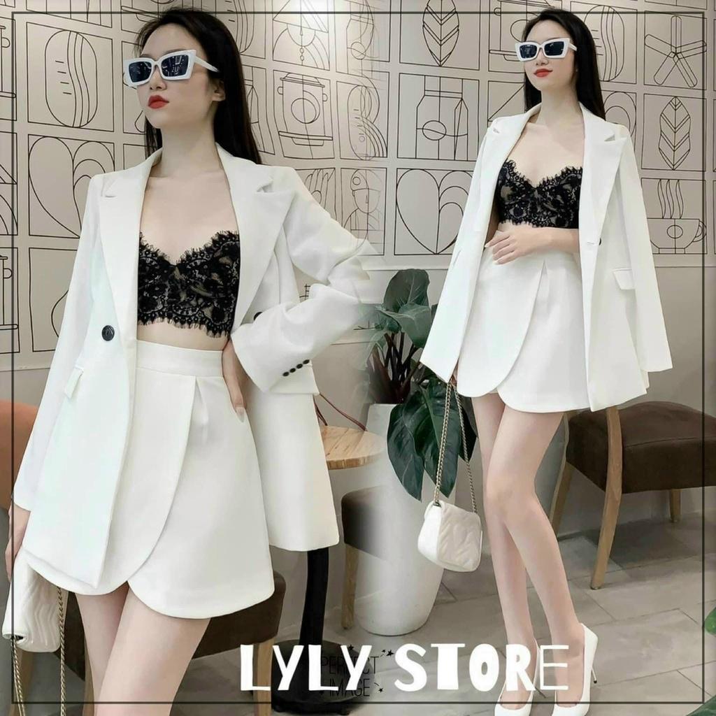 Set bộ đồ vest không kèm lót xinh xắn không kém phần sang chảnh dành cho các tình yêu đi chơi Kgia fashion