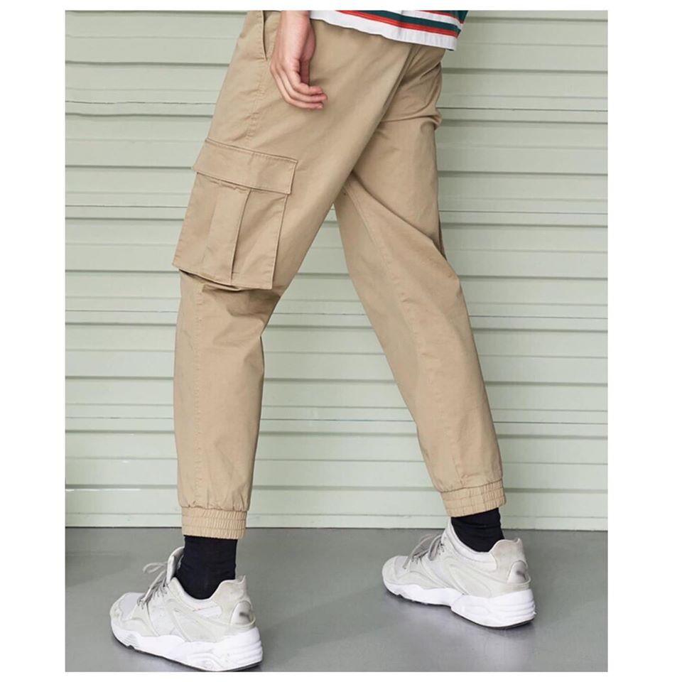 Quần jogger kaki túi hộp unisex