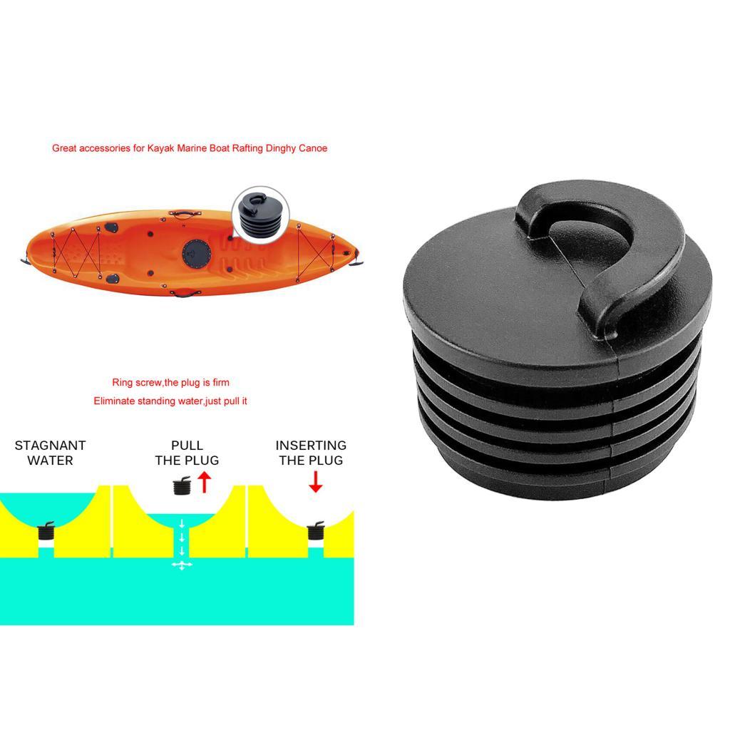 Rubber Kayak Marine Boat Scupper Plugs Drain Holes Stoppers Bungs Durable