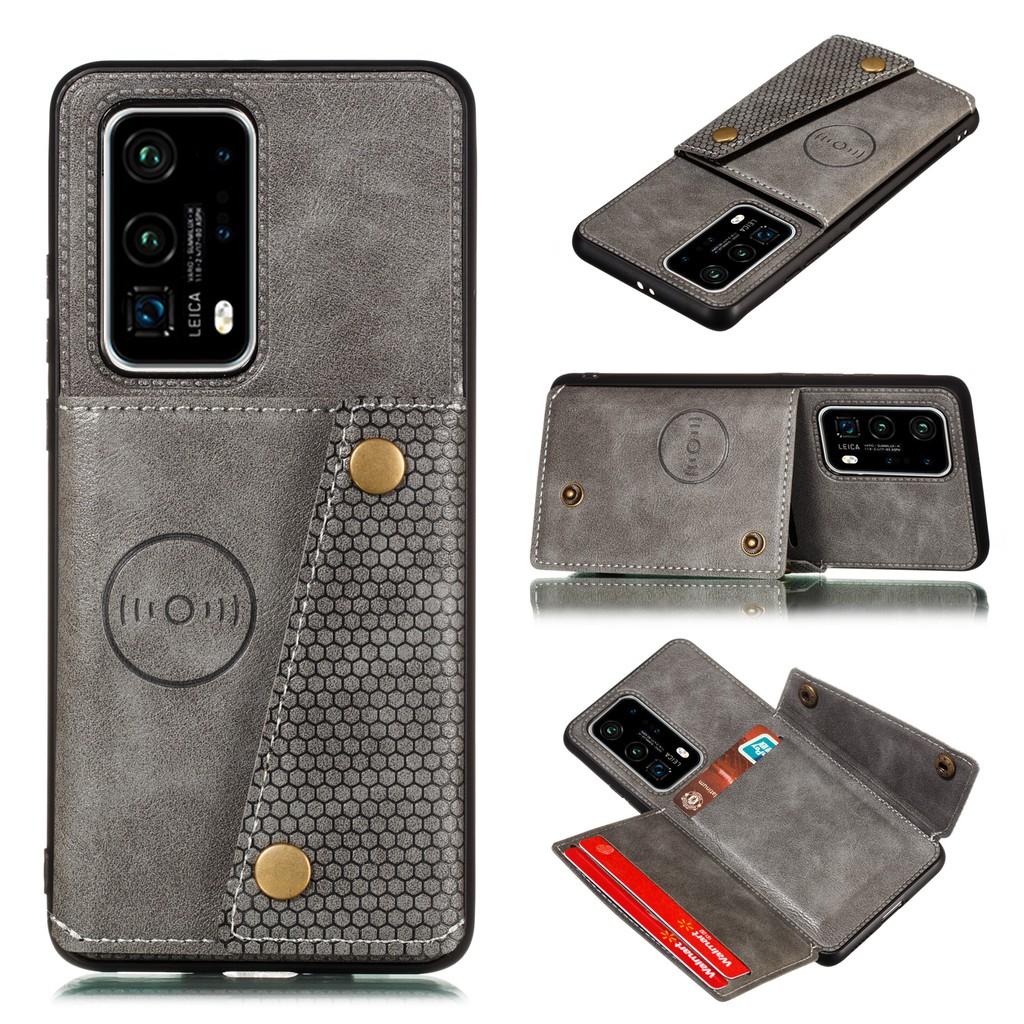 Ốp lưng da ví gập cho Huawei P40 P30 P20 Pro P40 P30 P20 Lite Nova 7i 4e 3e