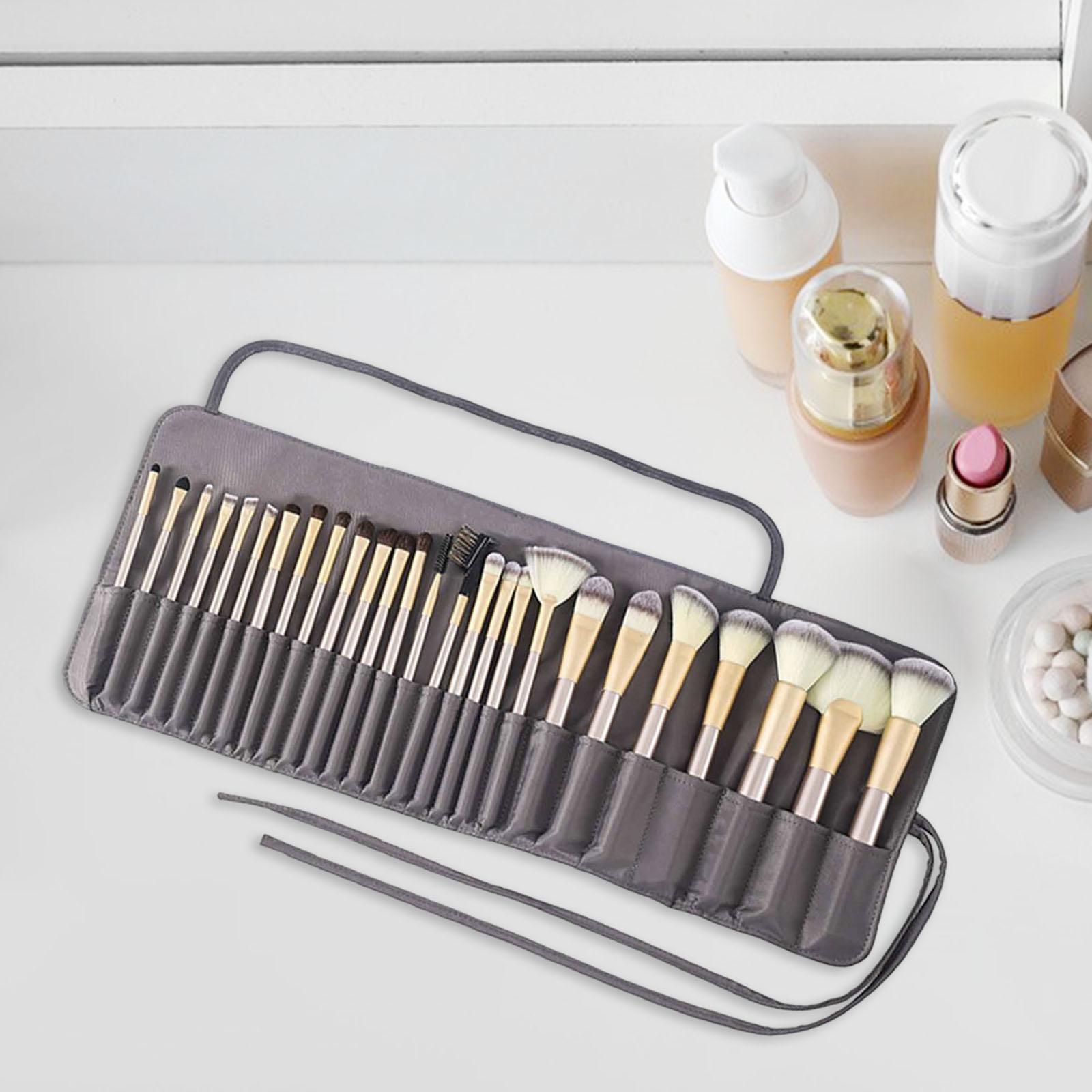 Makeup Brush Case Foldable Dust Proof for Eyebrow Pencil Eyeshadow Brush