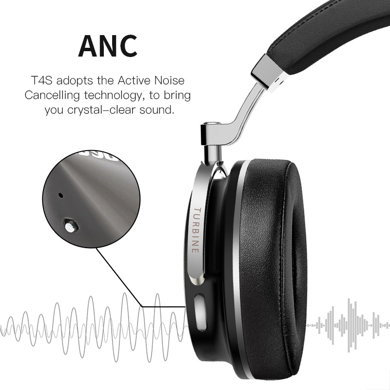 Tai nghe chống ồn Bluetooth Hifi Bluedio T4S - Hàng Chính Hãng
