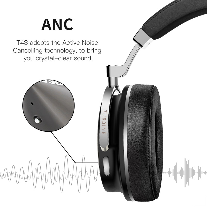 Tai nghe chống ồn Bluetooth Hifi Bluedio T4S (ANC)