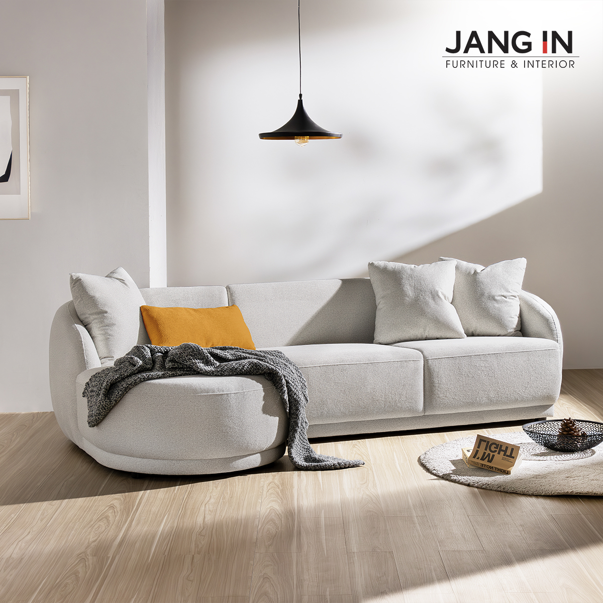 Sofa Daisy trường kỷ 4 chỗ _Bao gồm gối 1702000001-02 Jang In