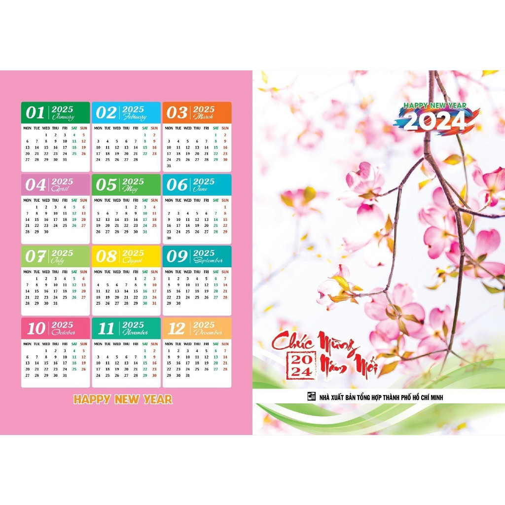 Bộ Combo 10 Lịch Túi Năm 2025 - Ất Tỵ