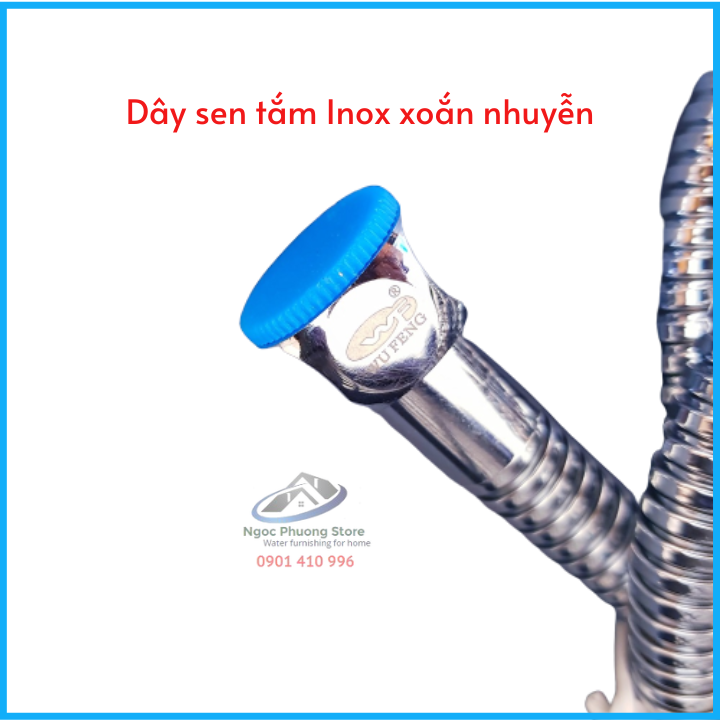 Vòi sen tắm lạnh tăng áp lực nước đồng mạ Niken WUFENG ĐÀI LOAN WF252S