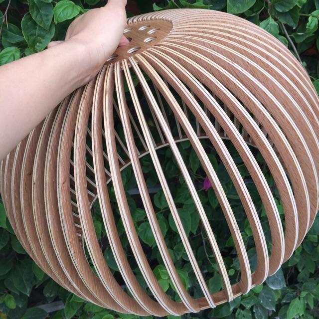 Đèn gỗ thả trần _ đèn vòm _ đèn bán nguyệt