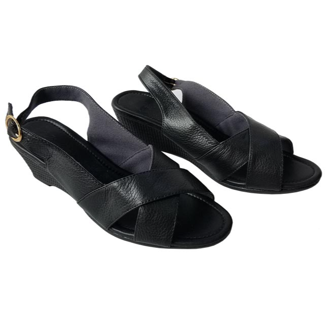 Hình ảnh Giày sandal xuồng nữ da bò BIGGBEN cao cấp SDX33