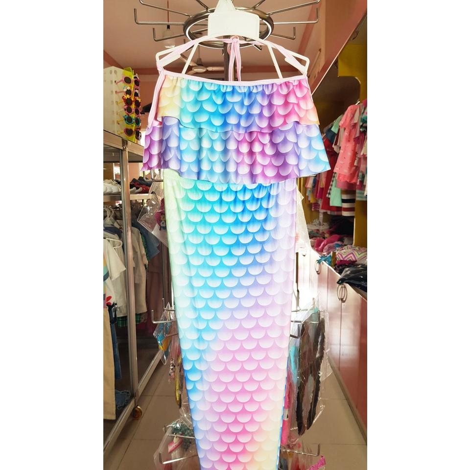 Bộ đồ bơi bikini 4 mảnh nàng tiên cá ariel siêu dễ thương cho bé gái