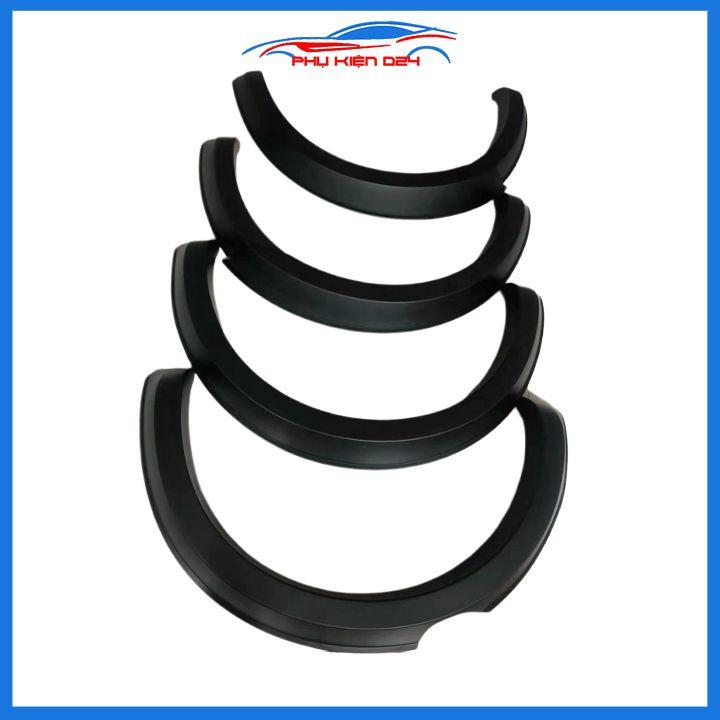 Bộ ốp cua lốp xe ô tô Colorado 2016-2017-2018-2019-2020 mẫu đen nhám bản lớn trang trí bảo vệ lốp xe