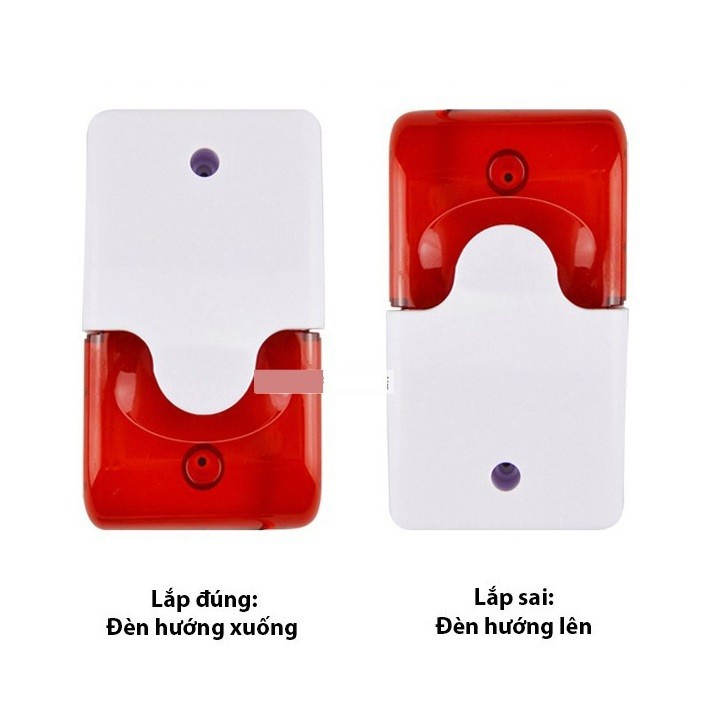 Còi hú báo động đèn chớp dùng điện 220V gắn với các hệ thống báo động, báo cháy