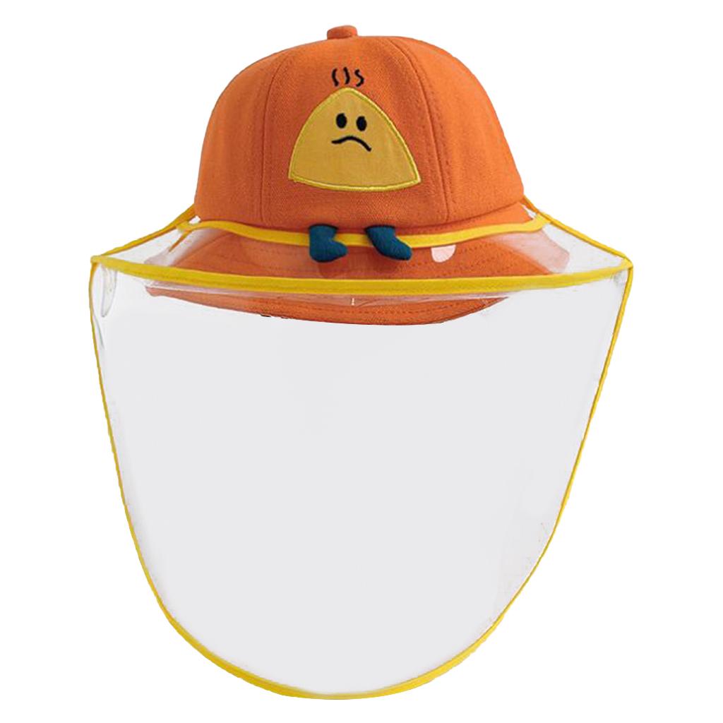 2pcs UV Protection Hat for Kids Beige Orange