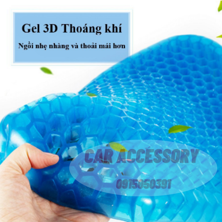 Đệm gel xe hơi đa chức năng đệm đá tổ ong đệm mát đệm mùa hè thoáng khí đệm ghế văn phòng