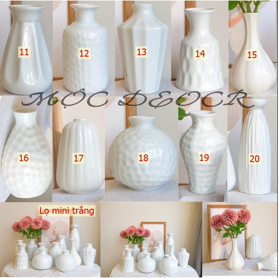 LỌ HOA MINI-20 mẫu mới decor - GỐM SỨ BÁT TRÀNG