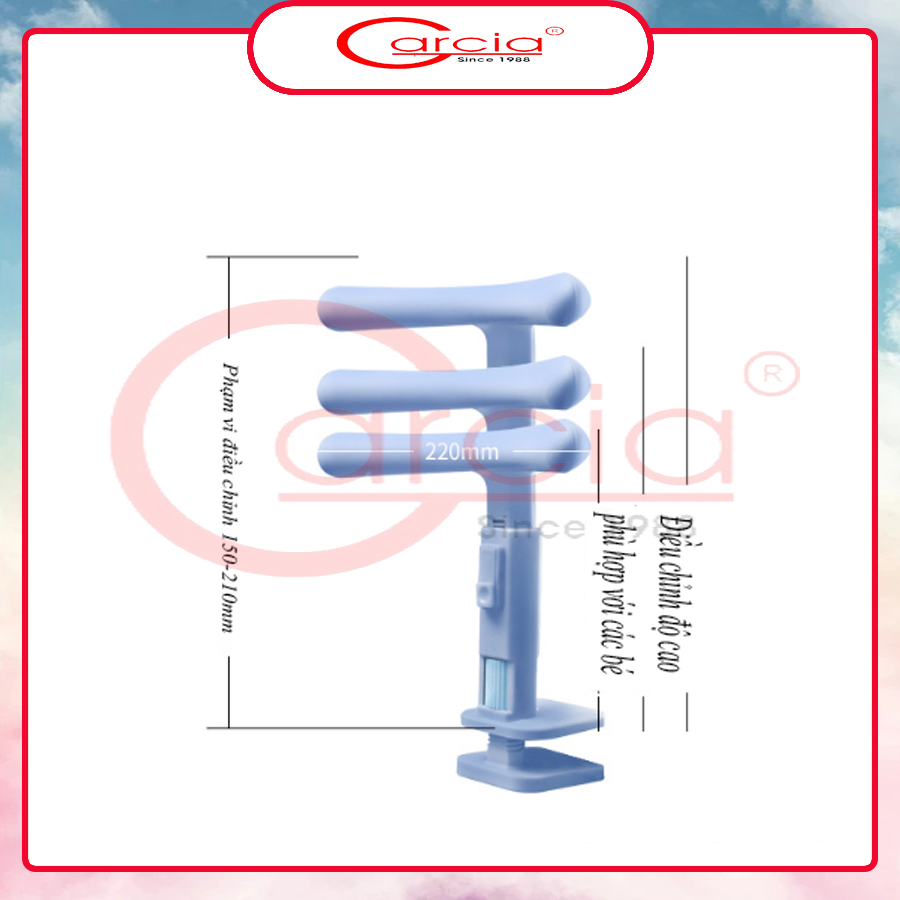 Giá đỡ chống cằm, chống cận thị, hạn chế gù lưng cho bé - Có nhiều nấc chiều cao để lựa chọn - Nhựa an toàn cho trẻ em - Hàng chính hãng