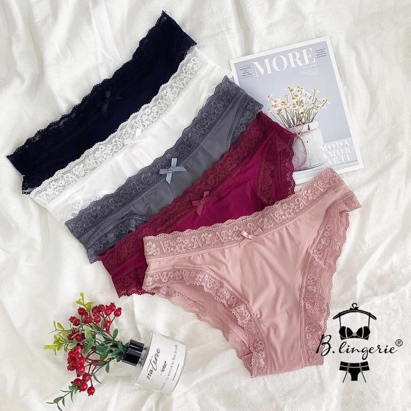 Quần Lót Thun Mềm Nữa Mông - B.Lingerie