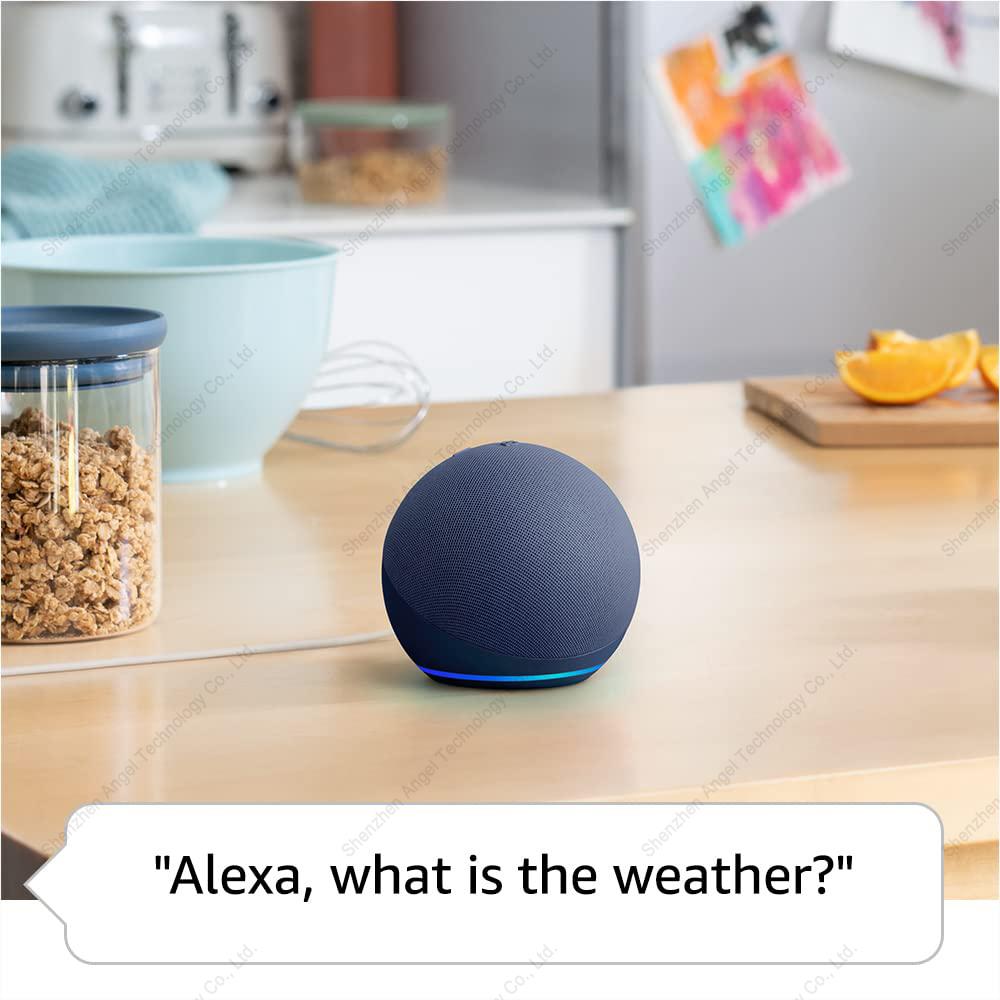 Bản gốc Echo Dot thế hệ thứ 5 loa thông minh WiFi Sound Alexa Đồng hồ trẻ em Color: 5th