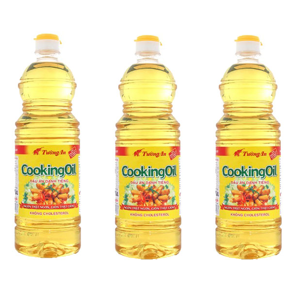 Combo 3 chai Dầu Thực Vật Tường An 1L