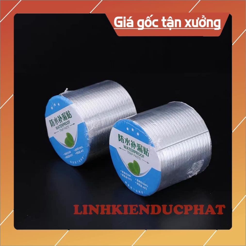 Cuộn Băng Keo Chống Thấm Chống Dột Siêu Dính, Keo dính cực kỳ chắc, đã dán là không thể bóc ra được.