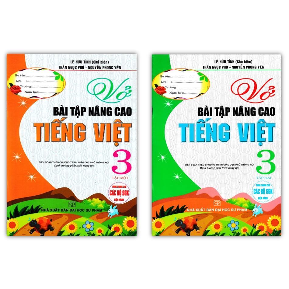 Sách - Combo Vở Bài Tập Nâng Cao Tiếng Việt 3 - Tập 1 + 2