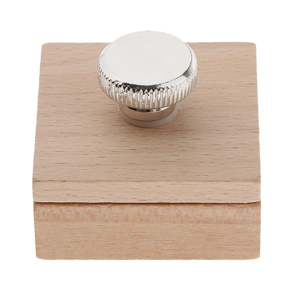 Wooden Sandpaper Block Leather Polishing Tool for Belt Saddle Style 1