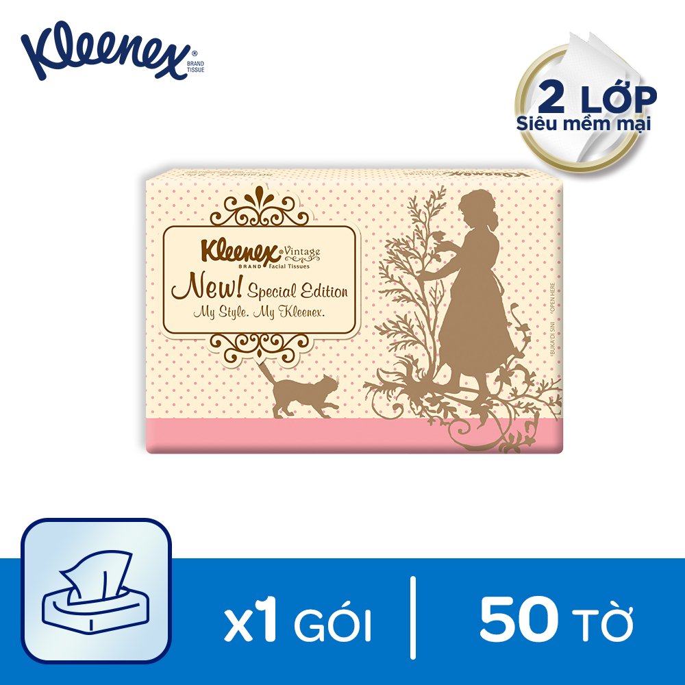 Combo 6 Khăn giấy bỏ túi Kleenex 50 tờ x 3 gói