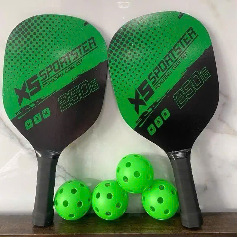 Bộ 2 Vợt Pickleball Siêu Nhẹ, Chuyên Nghiệp, Tặng Kèm Túi Đựng 4 Quả Bóng, Bền Đẹp - HÀNG CHÍNH HÃNG MINIIN