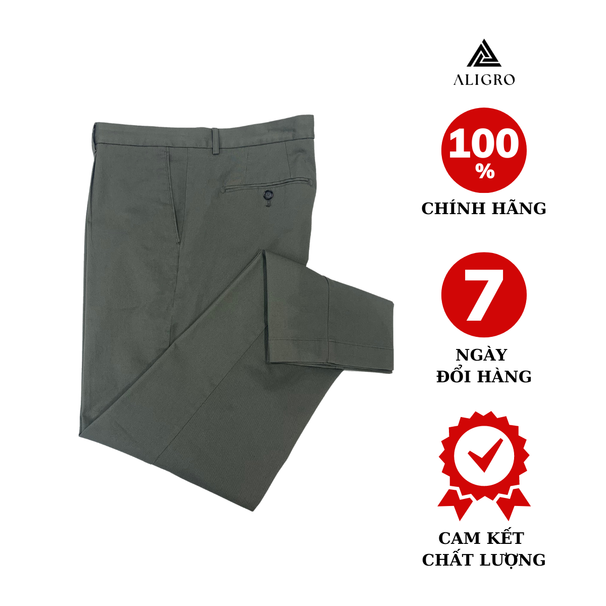 Quần kaki nam màu xanh Aligro ALGK017