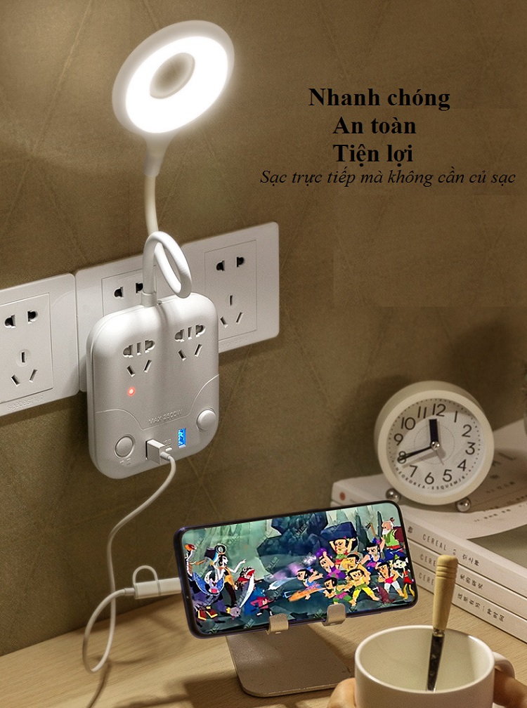 Ổ cắm chống sét đa năng hình mèo ngộ nghĩnh