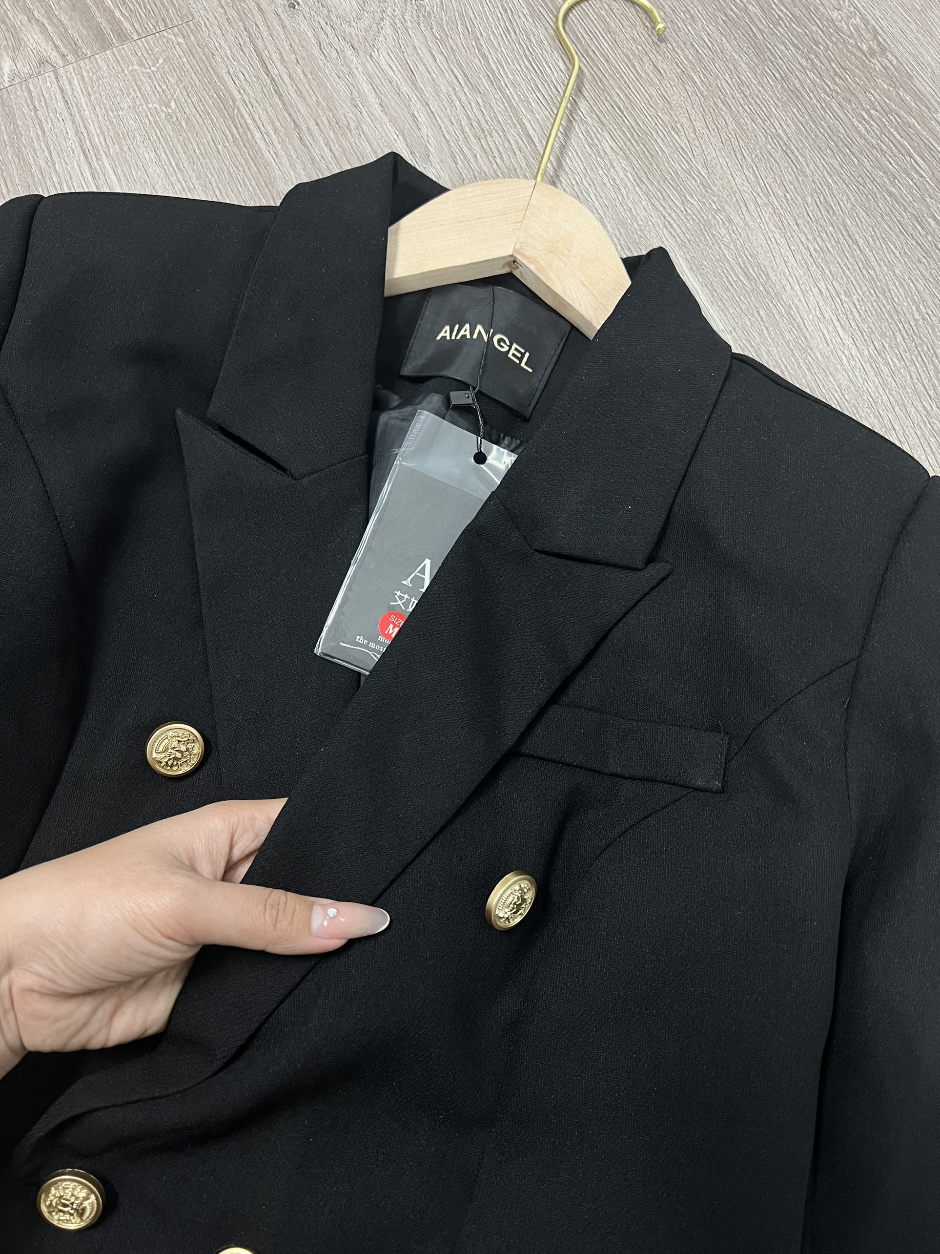 Áo khoác blazer 2 lớp thanh lịch có đệm vai form áo siêu đẹp