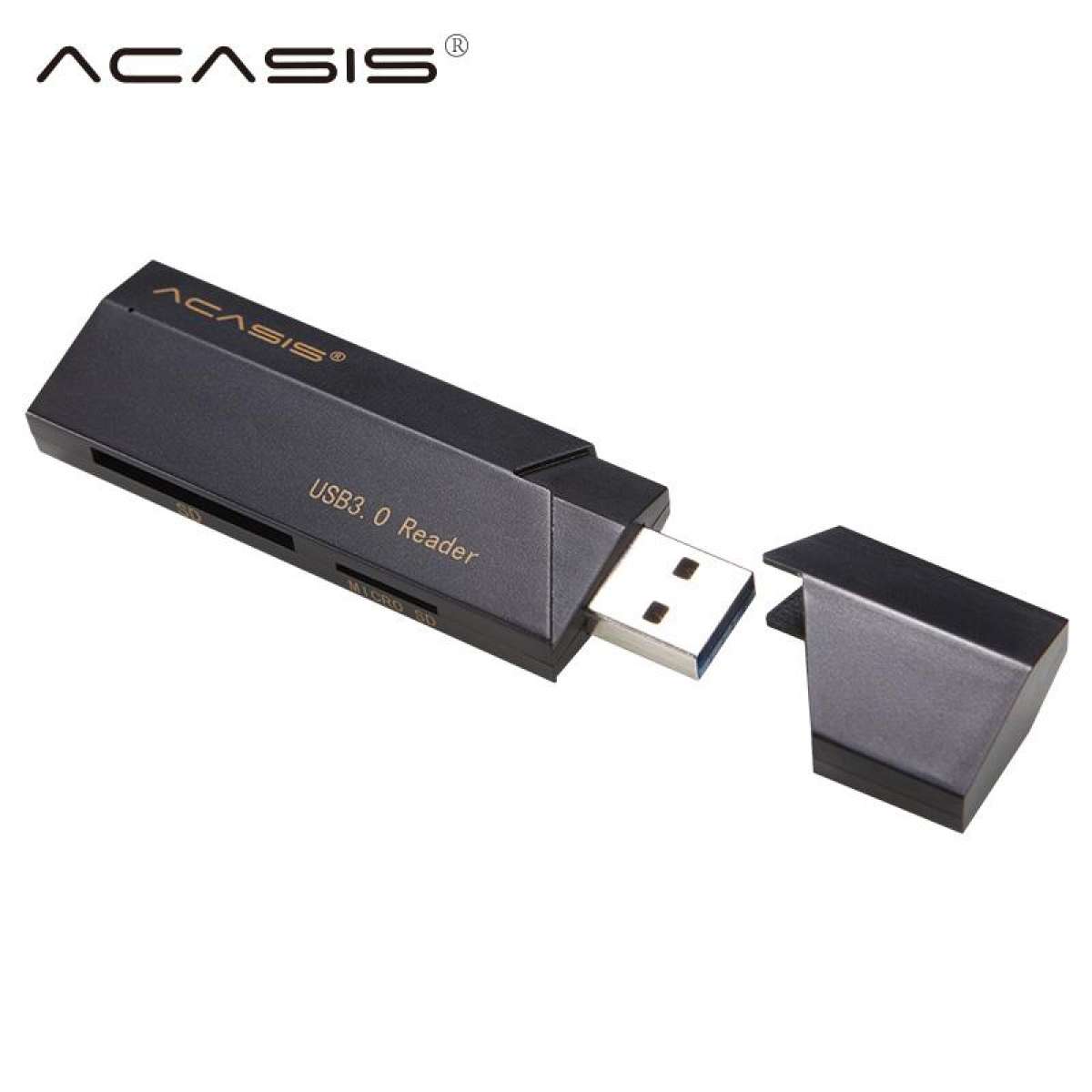 Đầu đọc thẻ nhớ SD, MicroSD(TF) USB 3.0 Acasis IS001  - Hàng Chính Hãng