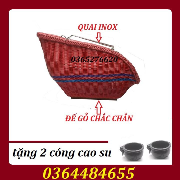 TÚI VẬN CHUYỂN GÀ-TÚI CÓ QUAI INOX -TẶNG 2 CÓNG CAO SU