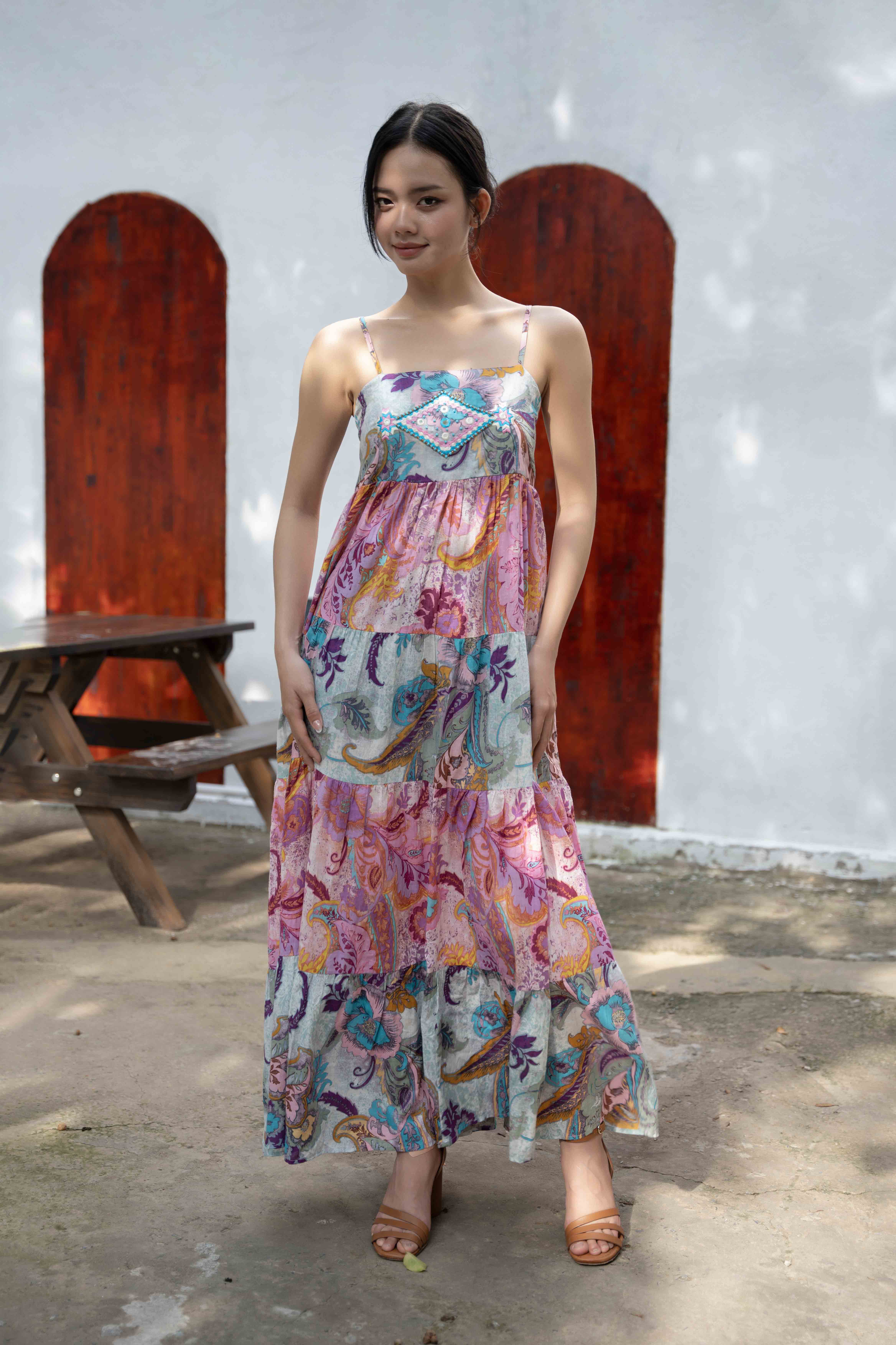Maxi 2 Dây Cotton Isla Bonita