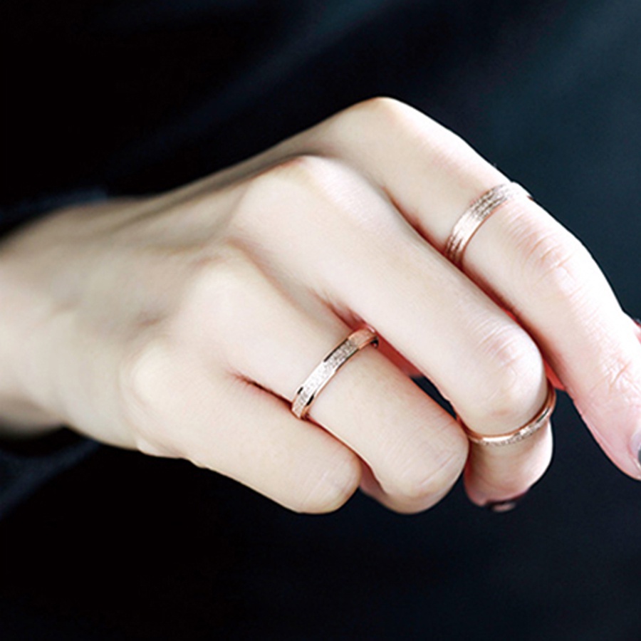 Nhẫn CDE Double Milgrain Ring Rose Gold CDE0811MN