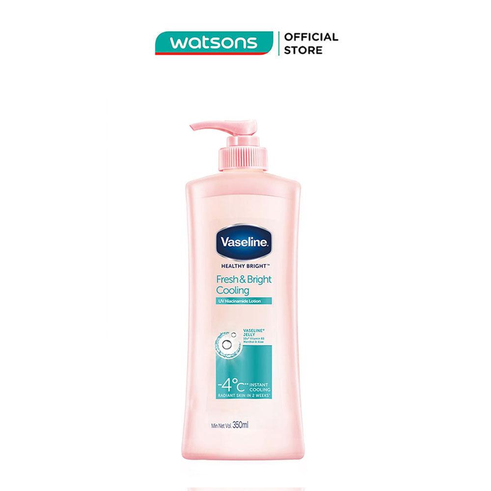 Gel Dưỡng Thể Vaseline Fresh &amp; Bright Cooling Dưỡng Sáng Mát Lạnh 350ml