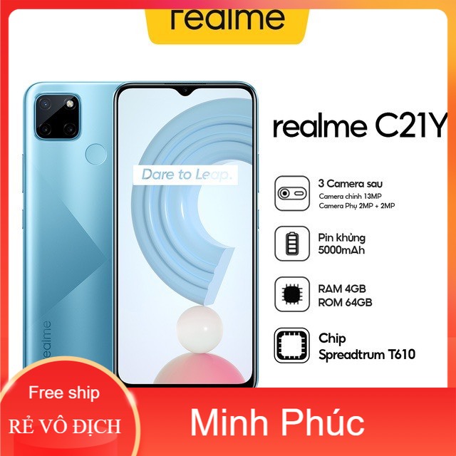 Điện Thoại Realme C21Y 4GB/64GB - Hàng Chính Hãng