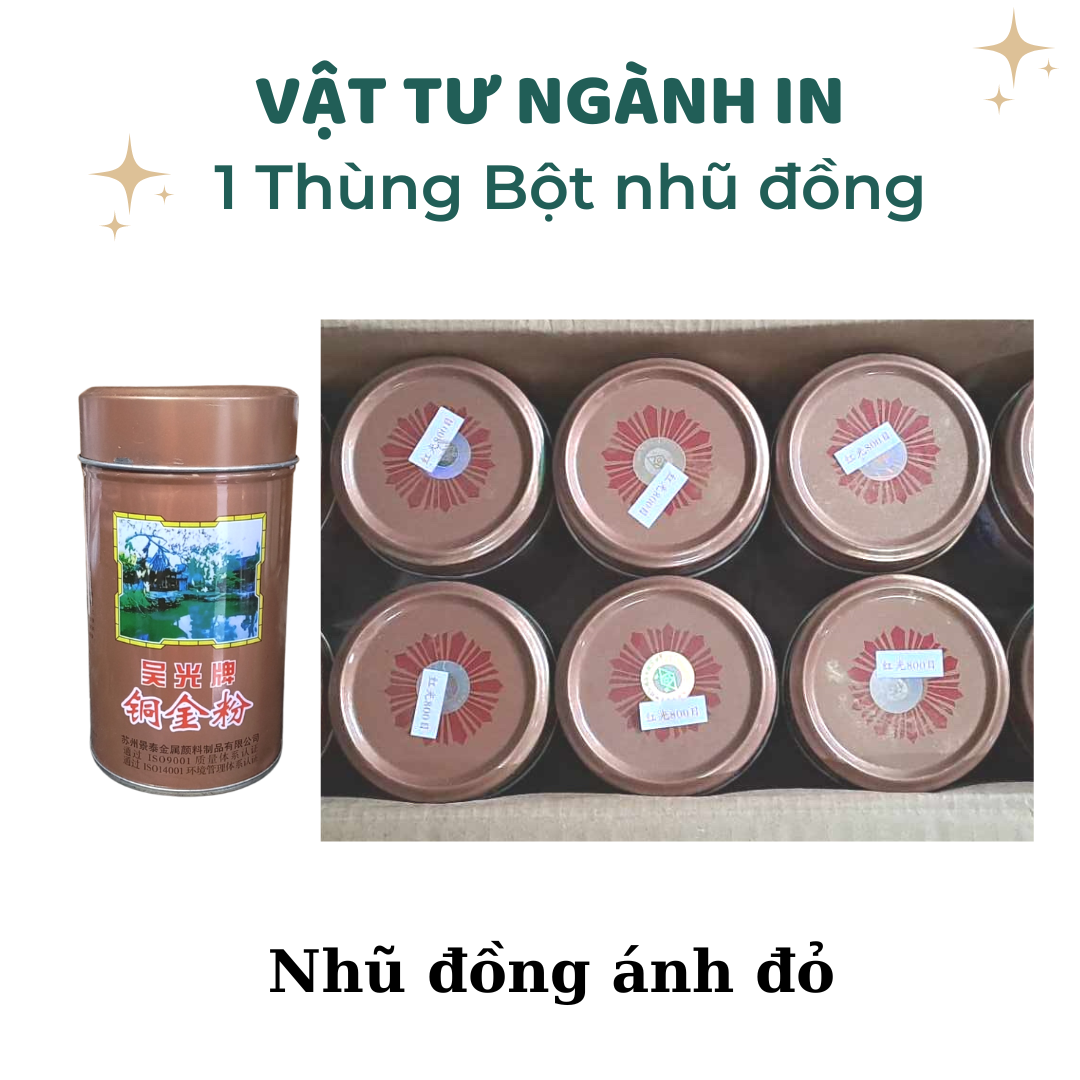 1 thùng 10 kg Bột nhũ vàng đồng in lụa, pha sơn