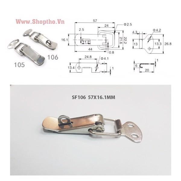 Khóa sf, Khóa Hộp , Khóa Hòm, Khóa Tủ Điện inox 304 set 2 cái