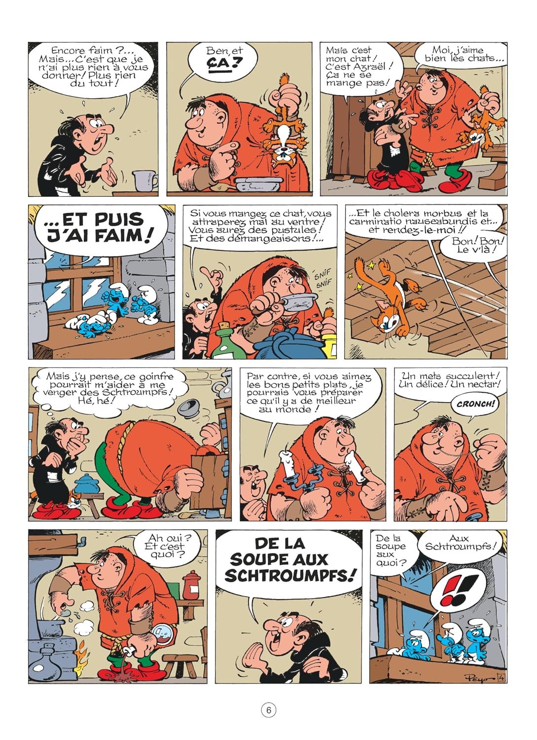 Sách truyện tranh tiếng Pháp - Les Schtroumpfs - Tome 10 - La Soupe Aux Schtroumpfs