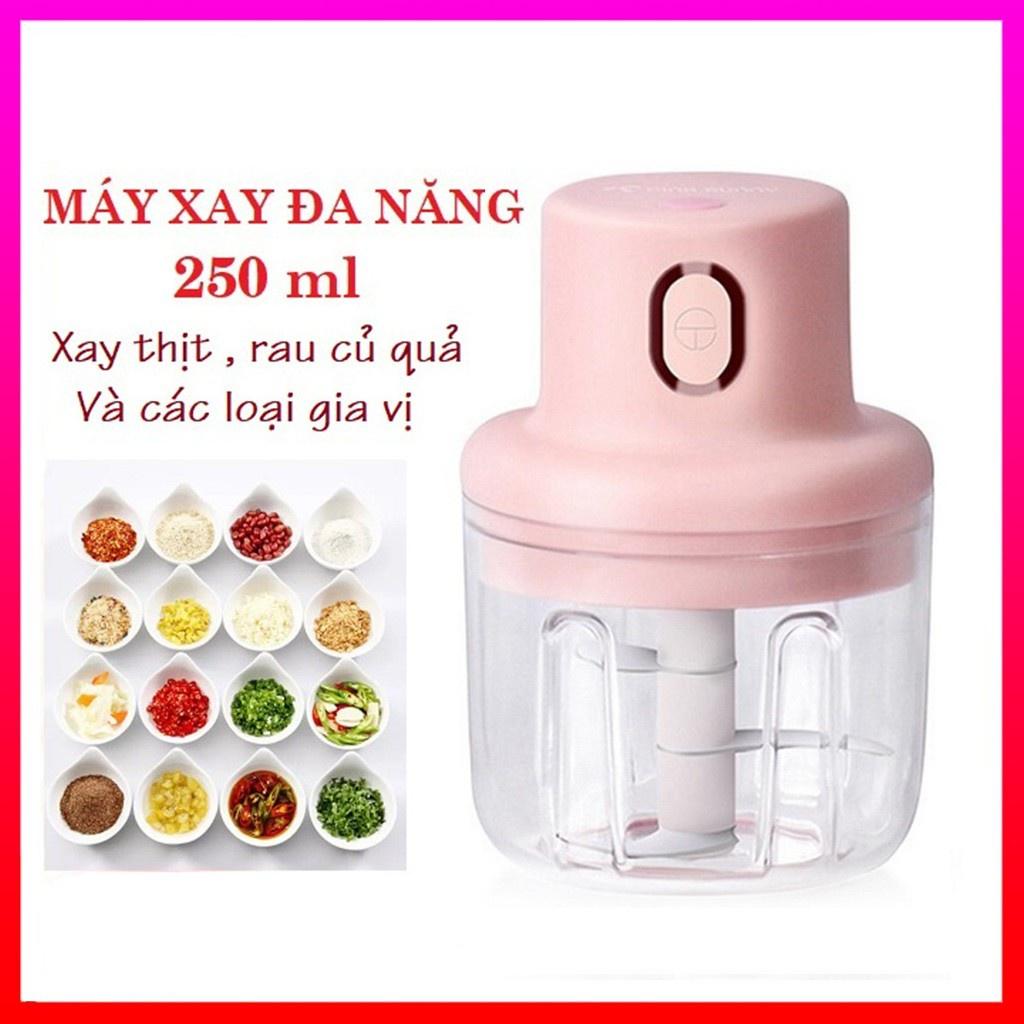 Máy Xay Mini Cầm Tay, Xay Thịt, Xay Đồ Ăn Dặm Cho Bé, Gia Vị, Tỏi, Ớt Siêu Tiện Dụng - Hàng nhập khẩu