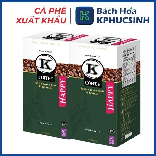 Cà phê rang xay K-Coffee Robusta Arabica chuẩn xuất khẩu K-Happy