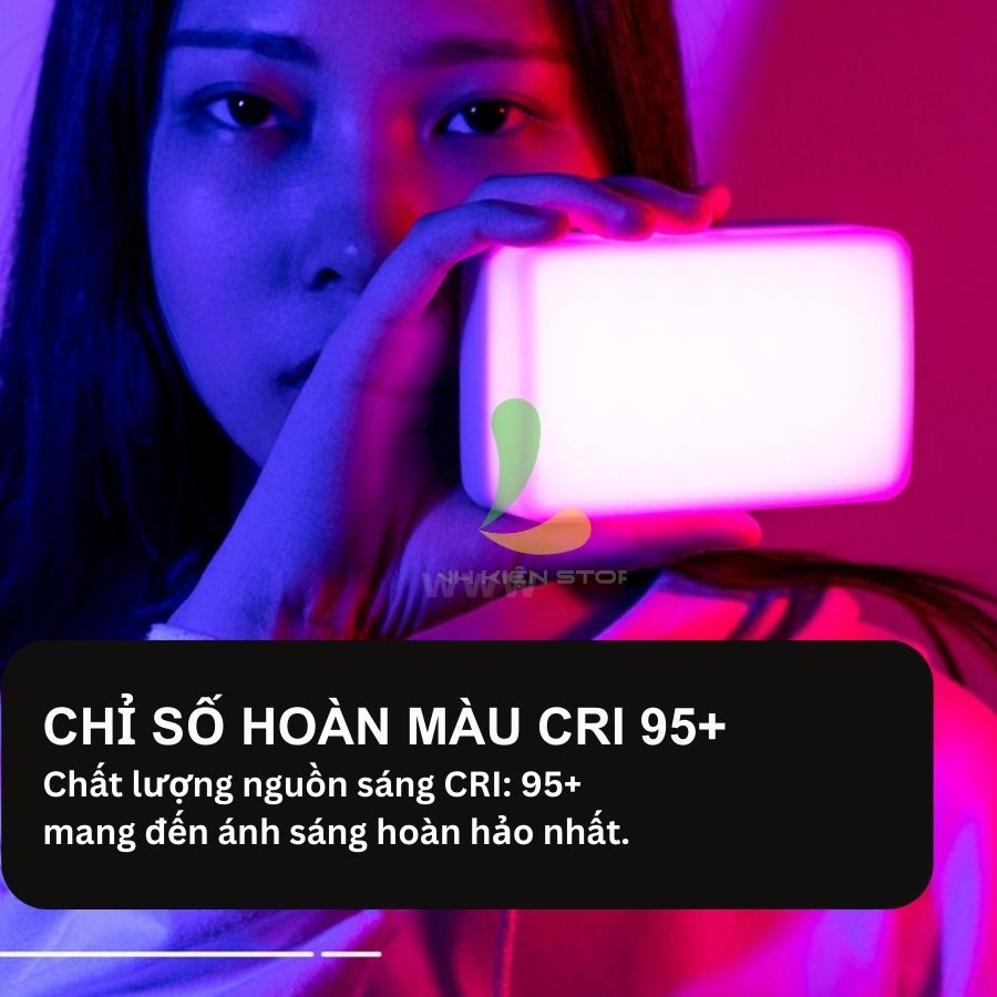 Đèn Led đổi màu Ulanzi VL120 RGB - Đèn hỗ trợ quay phim chụp ảnh tích hợp 20 hiệu ứng ánh sáng ấn tượng - Hàng nhập khẩu